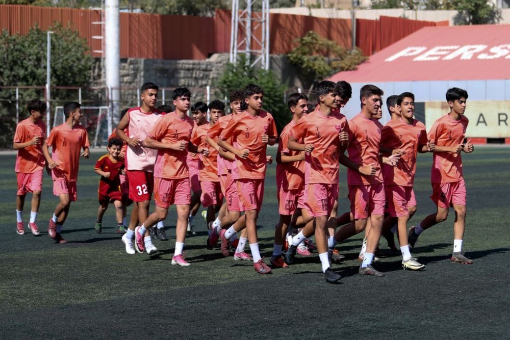 جلسه تمرینی تیم فوتبال زیر ۱۵ سال پرسپولیس